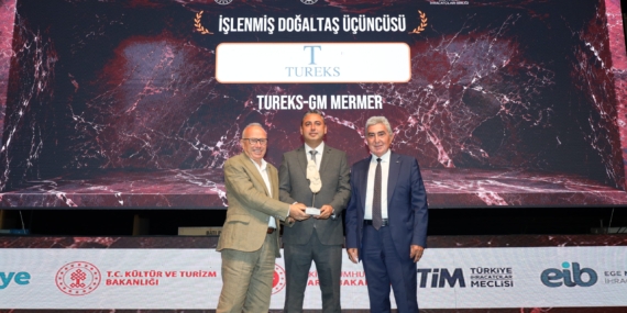 Tureks Doğal Taş İhracatındaki Başarısıyla İki Farklı Törende Dört Ödül Kazandı