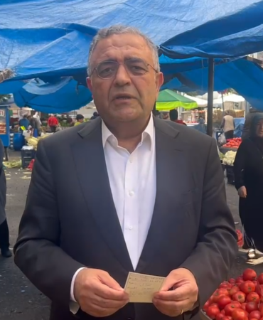 Milletvekili Sezgin Tanrıkulu Diyarbakır pazarında artan yoksulluğa ve alım gücü kaybına dikkat çekti
